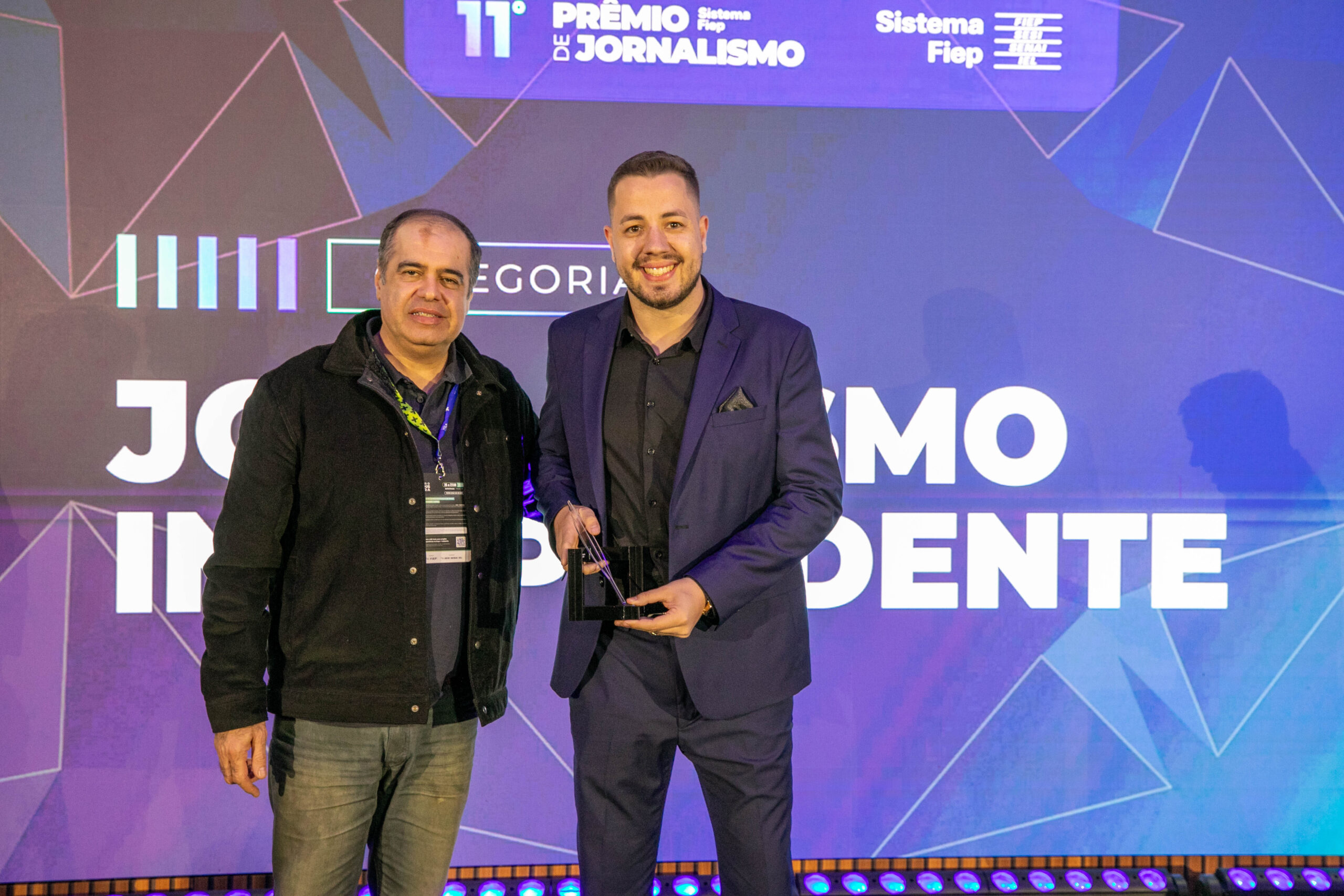 Henrique Martins Speck vencedor prêmio Fiep de Jornalismo